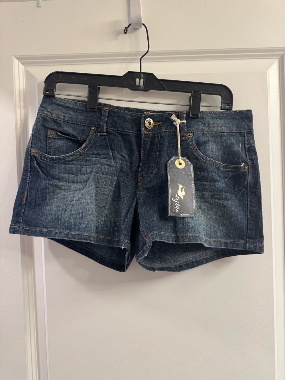 Tyte Jeans Dark Blue Denim Short Shorts